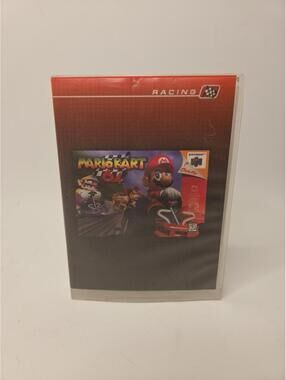 Mario Kart N64 1996 Authentic Game Cartridge & Hollywood Video Case Tested
